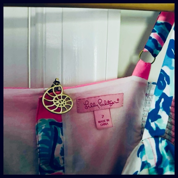 Lilly Pulitzer Barefoot Princess Dress Pink Pout Size 2 EUC - Picture 5 of 7